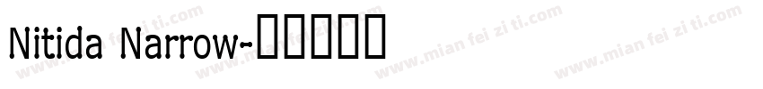 Nitida Narrow字体转换